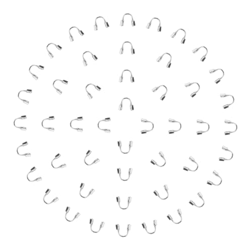 EPIGEIST 100 Stück U Förmige Drahtschutzvorrichtungen für DIY Armband und Halskettenherstellung Langlebige und Professionelle Schmuckzubehörteile für Endhülsen und Verbinder EPIGEIST 100 Stück U Förmige Drahtschutzvorrichtungen für DIY Armband und Halskettenherstellung Langlebige und Professionelle Schmuckzubehörteile für Endhülsen und Verbinder von EPIGEIST