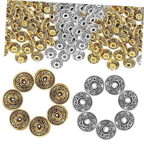 EPIGEIST 100 Stück Vintage Spacer Perlen Flugobjekt Form Antik Silber Gold Schmuck Bastelperlen für DIY Armband Halskette Zubehör Elegant Vielseitig EPIGEIST 100 Stück Vintage Spacer Perlen Flugobjekt Form Antik Silber Gold Schmuck Bastelperlen für DIY Armband Halskette Zubehör Elegant Vielseitig von EPIGEIST