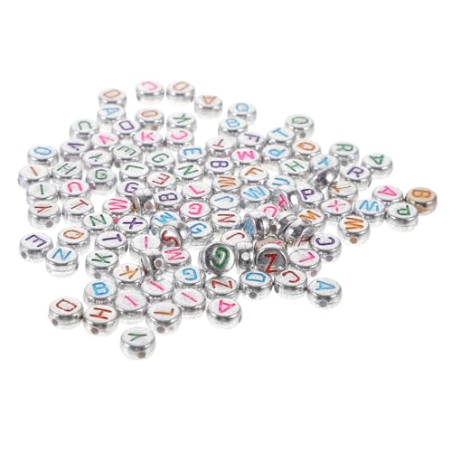 EPIGEIST 1000 Stück Transparente Acryl Buchstabenperlen für Schmuckherstellung Leichte DIY Bastelperlen Auffädeln Bunte und Silberne Alphabet Beads für Armbänder Halsketten EPIGEIST 1000 Stück Transparente Acryl Buchstabenperlen für Schmuckherstellung Leichte DIY Bastelperlen Auffädeln Bunte und Silberne Alphabet Beads für Armbänder Halsketten von EPIGEIST
