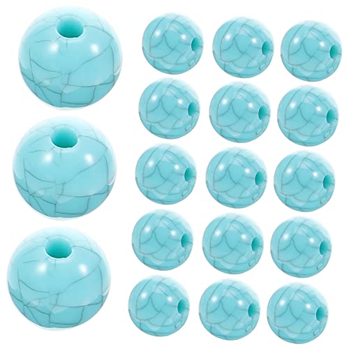 EPIGEIST 100Stücke Blaue Acrylperlen für Schmuckherstellung DIY Zubehör für Armbänder Ketten und Bastelprojekte Leichte und Langlebige Bastelperlen zum Selbermachen von EPIGEIST