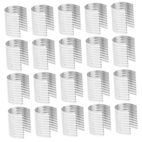 EPIGEIST 100Stücke Eisen Lederschnur Clips Handgefertigte Kordel Clips DIY Schmuckherstellungs Clips Mittlere Langlebig für Schmuckdraht Schutz von EPIGEIST