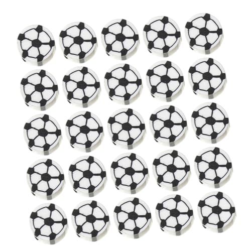 EPIGEIST 100Stücke Fußball Abstandsperlen Polymer DIY Perlen für Schmuckherstellung Armbänder Halsketten und Bastelprojekte für Sportliebhaber von EPIGEIST