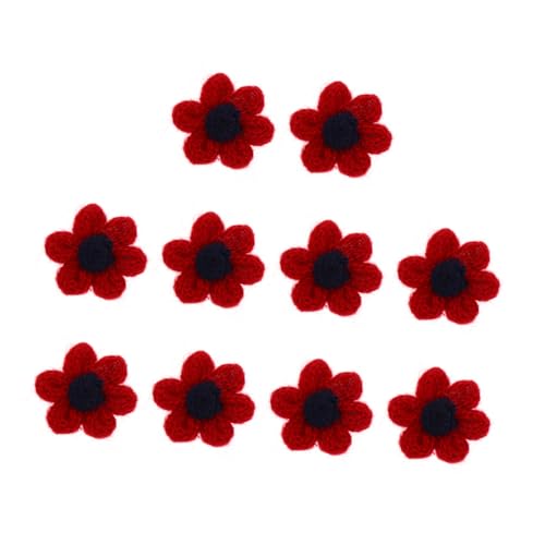 EPIGEIST 10Stücke DIY Gehäkelte Blumenapplikationen Dekorative Blumenflecken Für Handarbeit Und Nähprojekte Bordeauxrot Für Haaraccessoires Und Bastelarbeiten EPIGEIST 10Stücke DIY Gehäkelte Blumenapplikationen Dekorative Blumenflecken Für Handarbeit Und Nähprojekte Bordeauxrot Für Haaraccessoires Und Bastelarbeiten von EPIGEIST