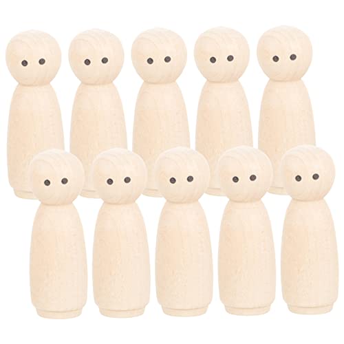 EPIGEIST 10Stücke Hölzerne Peg Puppen Teiliges Unbemalte DIY Holzfiguren für Bastelidee für Kunsthandwerk und Dekoration EPIGEIST 10Stücke Hölzerne Peg Puppen Teiliges Unbemalte DIY Holzfiguren für Bastelidee für Kunsthandwerk und Dekoration von EPIGEIST