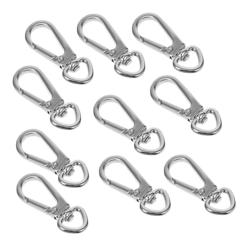 EPIGEIST 10Stücke Premium Klauenverschluss Schlüsselanhänger Haken Langlebige DIY Snap Haken für Taschen und Schlüsselbund für Handarbeiten und Projekte Silberfarben EPIGEIST 10Stücke Premium Klauenverschluss Schlüsselanhänger Haken Langlebige DIY Snap Haken für Taschen und Schlüsselbund für Handarbeiten und Projekte Silberfarben von EPIGEIST