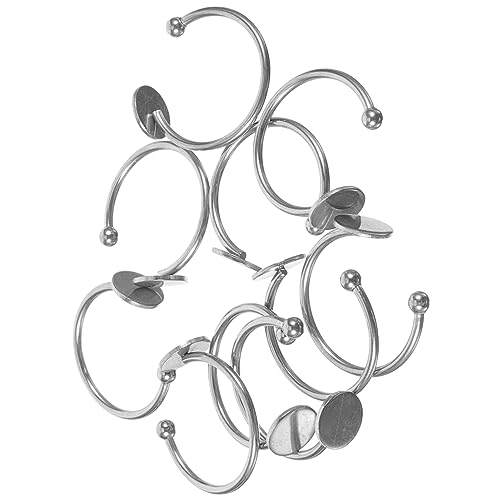 EPIGEIST 10Stücke Verstellbare Ringrohlinge für Schmuckherstellung DIY Schmuckzubehör Metallringbasen Bastelideen für Personalisierte von EPIGEIST