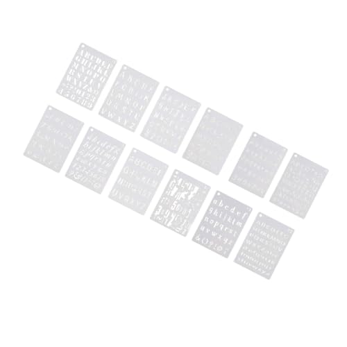 EPIGEIST 12 Blatt Teiliges Buchstaben Zahlen schablonen Wiederverwendbare DIY Zeichenschablonen für Junge Mädchen Glatte Wasserdichte Leicht zu Reinigende Malvorlagen für Kunsthandwerk EPIGEIST 12 Blatt Teiliges Buchstaben Zahlen schablonen Wiederverwendbare DIY Zeichenschablonen für Junge Mädchen Glatte Wasserdichte Leicht zu Reinigende Malvorlagen für Kunsthandwerk von EPIGEIST