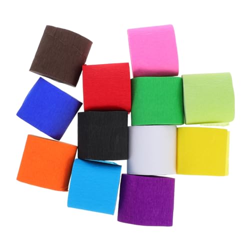 EPIGEIST 12 Rollen Buntes Krepppapier Diy Bastelpapier Farbenfrohe Partydekorationen Geburtstags und Hochzeitsgirlanden für Vielseitige Deko für Feiern und Schulprojekte EPIGEIST 12 Rollen Buntes Krepppapier Diy Bastelpapier Farbenfrohe Partydekorationen Geburtstags und Hochzeitsgirlanden für Vielseitige Deko für Feiern und Schulprojekte von EPIGEIST
