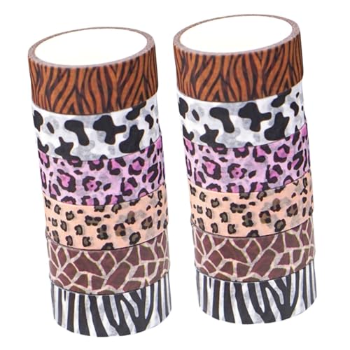 EPIGEIST 12 Rollen Teiliges Washi Tape mit Tierischen Mustern Dekoratives Klebeband für DIY Planer Scrapbooking und Geschenkverpackung Vielseitig Klebend Leicht Abreißbar für EPIGEIST 12 Rollen Teiliges Washi Tape mit Tierischen Mustern Dekoratives Klebeband für DIY Planer Scrapbooking und Geschenkverpackung Vielseitig Klebend Leicht Abreißbar für von EPIGEIST