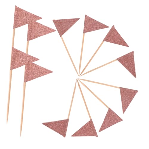 EPIGEIST 12 Stück Dreieck Flaggen Stäbchen Roségoldene Kuchen und Dessertdeko Langlebige Cupcake Topper für Geburtstagsfeiern Hochzeiten Obst und Käseplatten EPIGEIST 12 Stück Dreieck Flaggen Stäbchen Roségoldene Kuchen und Dessertdeko Langlebige Cupcake Topper für Geburtstagsfeiern Hochzeiten Obst und Käseplatten von EPIGEIST