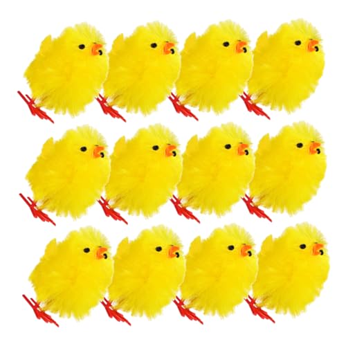 EPIGEIST 12 Stück Osterdeko-küken Osterverzierung Ostereierfüller Partyspielzeug Für Küken Lustiges Küken Ostern Yellow Chemiefaser Und Kunststoff von EPIGEIST