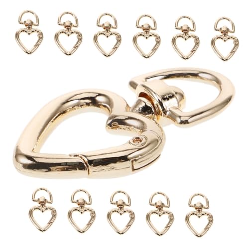 EPIGEIST 12 Stück Teiliges Herzförmiges Schlüsselanhänger Karabiner Clips mit Federverschluss DIY Taschenhaken Herzförmige Schlüsselringe Praktische Accessoires für Handtaschen und EPIGEIST 12 Stück Teiliges Herzförmiges Schlüsselanhänger Karabiner Clips mit Federverschluss DIY Taschenhaken Herzförmige Schlüsselringe Praktische Accessoires für Handtaschen und von EPIGEIST