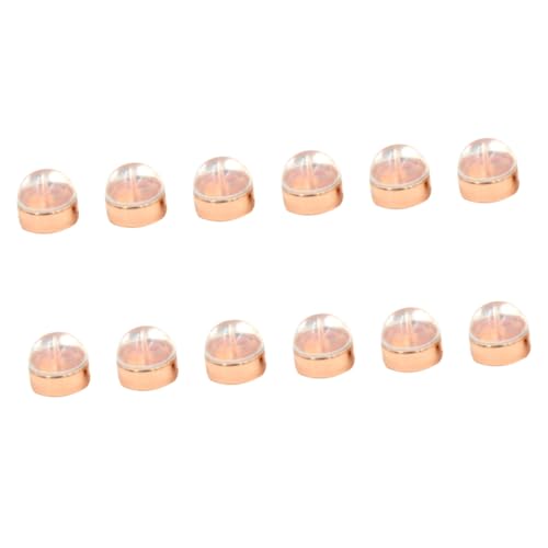 EPIGEIST 12 Stück Teiliges Ohrstecker Ersatzverschlüsse aus Metall in Roségold Sichere und Langlebige Ohrringverschlüsse für DIY Schmuckherstellung und Reparatur Passend für Standard von EPIGEIST