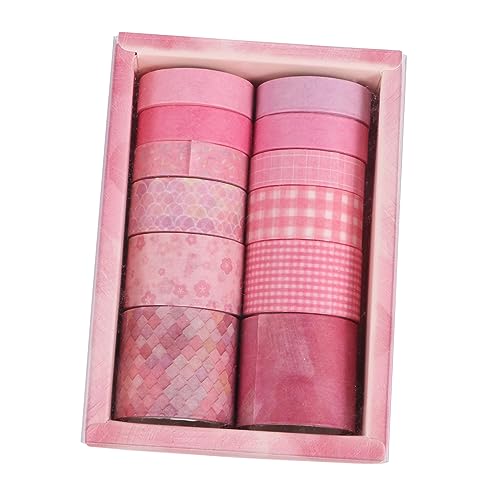 EPIGEIST 12 Stück Washi-Tape the washi tape bastelbedarf Retro Klebeband Handwerksklebeband Scrapbook-Klebeband farbiges Band Weiß klebrig Washi-Klebeband Aufkleber aus Washi-Papier Rosa EPIGEIST 12 Stück Washi-Tape the washi tape bastelbedarf Retro Klebeband Handwerksklebeband Scrapbook-Klebeband farbiges Band Weiß klebrig Washi-Klebeband Aufkleber aus Washi-Papier Rosa von EPIGEIST