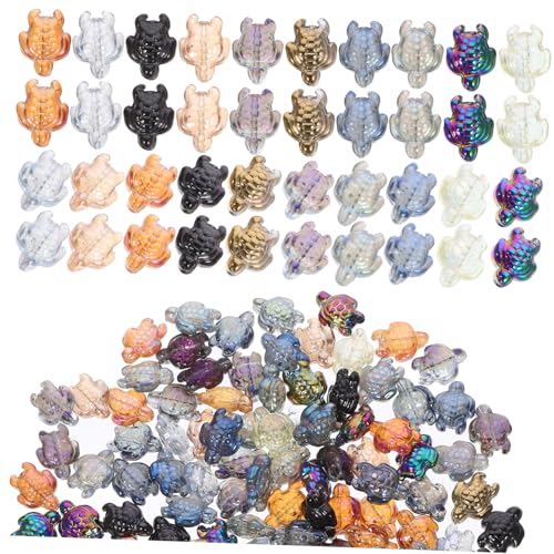 EPIGEIST 120 Stück Teiliges Glasperlen Schildkröten Charms für DIY Schmuckherstellung Bunte Kristallanhänger Langlebige Glasperlen zum Auffädeln von Armbändern und Halsketten EPIGEIST 120 Stück Teiliges Glasperlen Schildkröten Charms für DIY Schmuckherstellung Bunte Kristallanhänger Langlebige Glasperlen zum Auffädeln von Armbändern und Halsketten von EPIGEIST