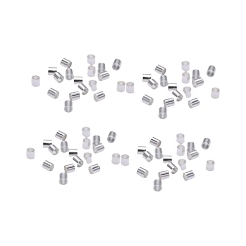 EPIGEIST 1500 Stück Kupferperlen schmuckherstellung schmuck machen Schmuck basteln Schmuckdesign Kupferrohr Schmuckteile Rohrperlen Quetschperlen Perlen für Schmuckhersteller Silver von EPIGEIST