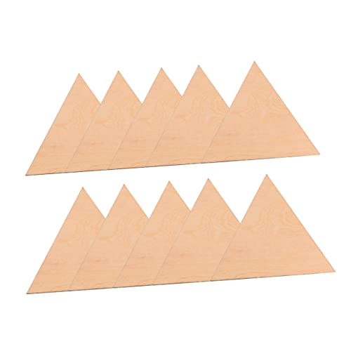 EPIGEIST 15Stücke DIY Holz Triangel Anhänger Unvollendete Holzstücke für Bastelarbeiten Umweltfreundliche Holzdeko für Feste Geschenkideen und Projekte von EPIGEIST