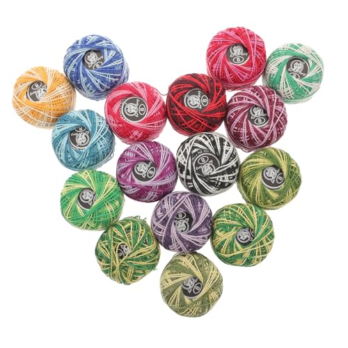 EPIGEIST 16 Rollen Teiliges Kreuzstich Stickgarn Set pro Bunte Baumwollfäden für DIY Handarbeiten Langlebig und Vielseitig für Anfänger und Hobby Sticker Umweltfreundliche Stickwolle von EPIGEIST