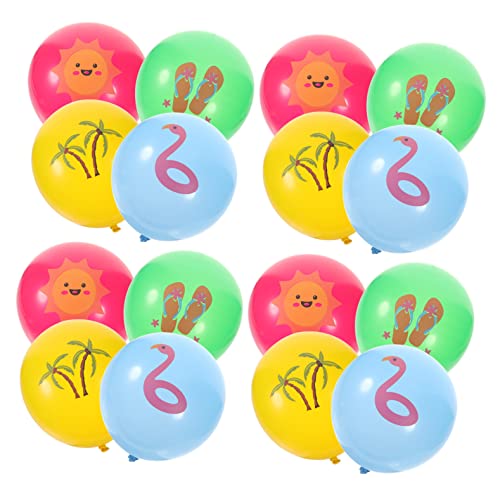EPIGEIST 16 Stück Hawaii Ballons Party Blasen Spiralballons Im Hawaii Stil Ballon Kits Hintergrundballon Fotografie Requisiten Hochzeitsballon Jubiläumsballon Geburtstagsballon von EPIGEIST