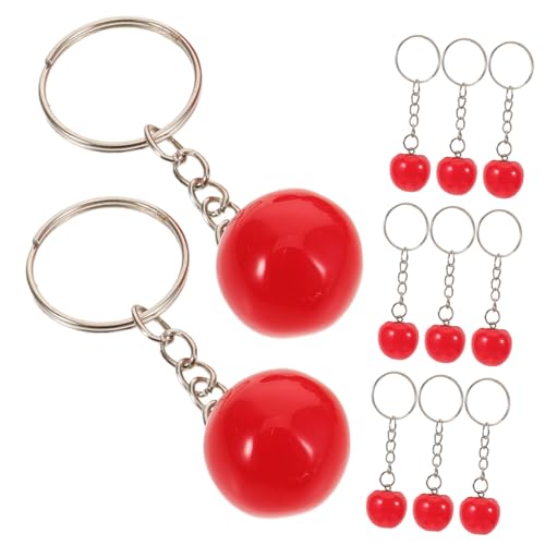 EPIGEIST 16 Stück Teiliges Schlüsselanhänger aus Langlebigem Resin Realistische Tomaten Anhänger Leichte Taschen und Rucksack Deko Auffälliges Design für Partygeschenke und von EPIGEIST