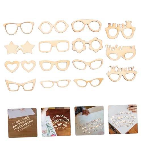 EPIGEIST 17 Stück Teiliges Holz deko elemente Brillen motiv Unvollendete Holzplatten zum Bemalen und Basteln Naturbelassen Glatt Leicht Vielseitig für DIY Party Wohnaccessoires EPIGEIST 17 Stück Teiliges Holz deko elemente Brillen motiv Unvollendete Holzplatten zum Bemalen und Basteln Naturbelassen Glatt Leicht Vielseitig für DIY Party Wohnaccessoires von EPIGEIST