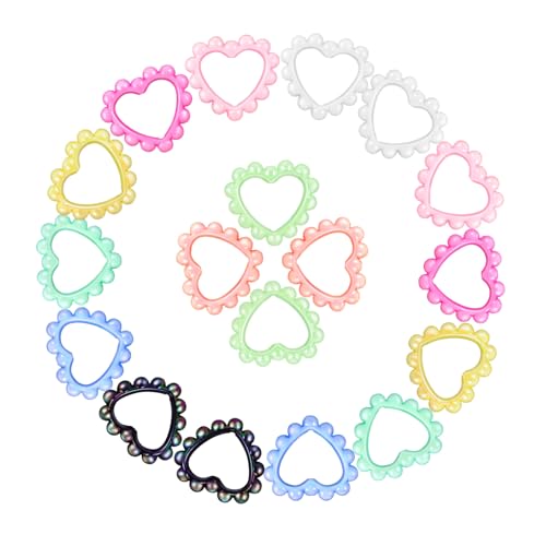 EPIGEIST 18 Stück Teiliges Acryl Herzrahmen mit Leichte Stabile Bead frames zum Aufhängen für Schmuckherstellung DIY Anhänger Halsketten Armbänder Vielseitige Dekoration in Farben EPIGEIST 18 Stück Teiliges Acryl Herzrahmen mit Leichte Stabile Bead frames zum Aufhängen für Schmuckherstellung DIY Anhänger Halsketten Armbänder Vielseitige Dekoration in Farben von EPIGEIST