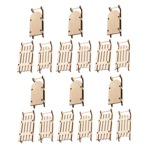 EPIGEIST 18 Stück Teiliges Miniatur-holzschlitten zum Bemalen Unvollendete Weihnachts-schlittenanhänger aus Holz DIY Weihnachtsbaumdeko für Festliche Anlässe Wie Hochzeit und Feiertage EPIGEIST 18 Stück Teiliges Miniatur-holzschlitten zum Bemalen Unvollendete Weihnachts-schlittenanhänger aus Holz DIY Weihnachtsbaumdeko für Festliche Anlässe Wie Hochzeit und Feiertage von EPIGEIST