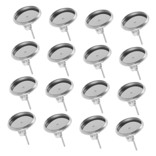 EPIGEIST 180 Stück Ohrstecker Mit Edelsteinbecken DIY Ohrring Lünetten Tablett Basis Für Ohrringe Ohrring Lünettenfassung Lünetten Tablett Zur Schmuckherstellung Flaches von EPIGEIST
