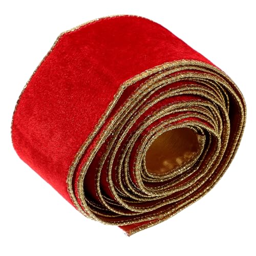 EPIGEIST 1Rolle Rotes Geschenkband Schneidbares Bastelband für Geschenkverpackungen Dekoration DIY Haaraccessoires und Bastelprojekte Vielseitig Einsetzbar Einfach von EPIGEIST