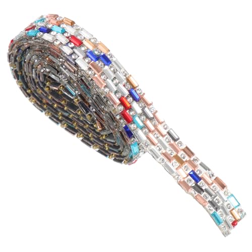 EPIGEIST 1Rolle Strassband Selbstklebend für DIY Basteln Wasserdichtes Austauschbares Handwerksverkleidung mit Reihen Farbiger Strasssteine für Dekoration von Kleidung EPIGEIST 1Rolle Strassband Selbstklebend für DIY Basteln Wasserdichtes Austauschbares Handwerksverkleidung mit Reihen Farbiger Strasssteine für Dekoration von Kleidung von EPIGEIST