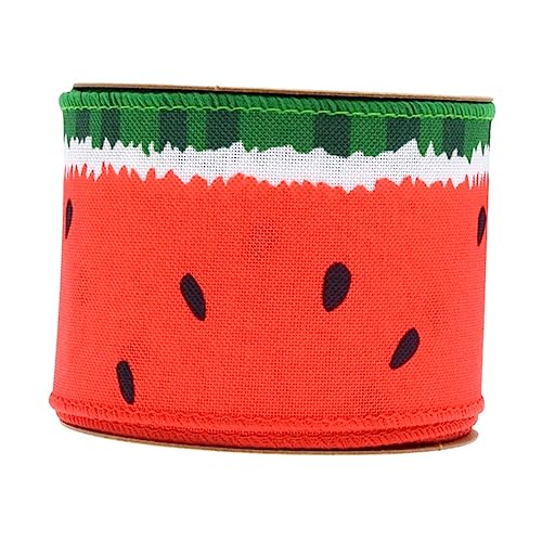 EPIGEIST 1Rolle Wassermelonenmuster Satinband für DIY Projekte Leicht Langlebig für Dekorationen Handwerk und Bastelarbeiten von EPIGEIST