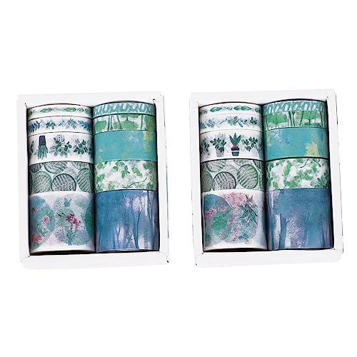 EPIGEIST 2 Boxen Handbuch-Aufkleber schöner Papierstreifen Abdeckung für dünn klebrig farbig Party DIY liefert Scrapbooking-Klebeband Scrapbook-Washi-Tape DIY Klebeband DIY Washi Tape Grün von EPIGEIST