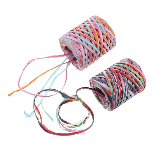 EPIGEIST 2 Rollen Bunte Raffia Papierschnur DIY Geschenkband Handgefertigte Verpackungsbänder für Geschenke Dekoration Bastelprojekte Party und Festlichkeiten EPIGEIST 2 Rollen Bunte Raffia Papierschnur DIY Geschenkband Handgefertigte Verpackungsbänder für Geschenke Dekoration Bastelprojekte Party und Festlichkeiten von EPIGEIST