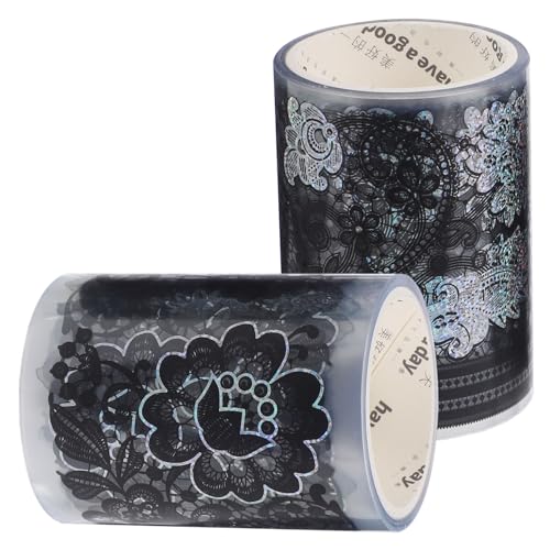 EPIGEIST 2 Rollen Dekoratives Selbstklebendes Pet Spitzenband für Scrapbooking Vielseitiges DIY Klebeband mit Goldfoliendruck für Planer Journale Geschenkdekoration und Bastelprojekte EPIGEIST 2 Rollen Dekoratives Selbstklebendes Pet Spitzenband für Scrapbooking Vielseitiges DIY Klebeband mit Goldfoliendruck für Planer Journale Geschenkdekoration und Bastelprojekte von EPIGEIST