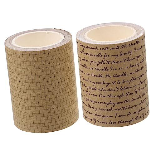 EPIGEIST 2 Rollen Kraftpapier Klebeband Retro DIY Scrapbooking Tapes für Tagebuch und Kreative Bastelprojekte Dekoratives Washi Tape ohne Kleberückstände EPIGEIST 2 Rollen Kraftpapier Klebeband Retro DIY Scrapbooking Tapes für Tagebuch und Kreative Bastelprojekte Dekoratives Washi Tape ohne Kleberückstände von EPIGEIST
