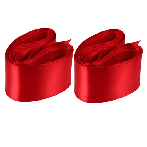 EPIGEIST 2 Rollen Urlaubs Geschenkboxband Chiffon -band Band Zum Verpacken Rosa Schleife Wickeln Bunt Blau Wickelband Weihnachtsdekorationsband Verpackung Bänder Dekoratives Band Rot Satin- von EPIGEIST