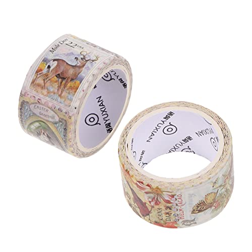 EPIGEIST 2 Rollen Vintage Washi Tape DIY Dekoratives Klebeband mit Briefmarkenmotiven Kreative Bastelaufkleber für Scrapbooking Notizbücher Planer Geschenkverpackung für Briefmarkensammler EPIGEIST 2 Rollen Vintage Washi Tape DIY Dekoratives Klebeband mit Briefmarkenmotiven Kreative Bastelaufkleber für Scrapbooking Notizbücher Planer Geschenkverpackung für Briefmarkensammler von EPIGEIST