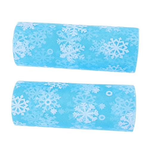 EPIGEIST 2 Rollen Weihnachtliches Schneeflocken Tüllband DIY Dekoband für Hochzeiten Bastelprojekte und Winterdekorationen EPIGEIST 2 Rollen Weihnachtliches Schneeflocken Tüllband DIY Dekoband für Hochzeiten Bastelprojekte und Winterdekorationen von EPIGEIST