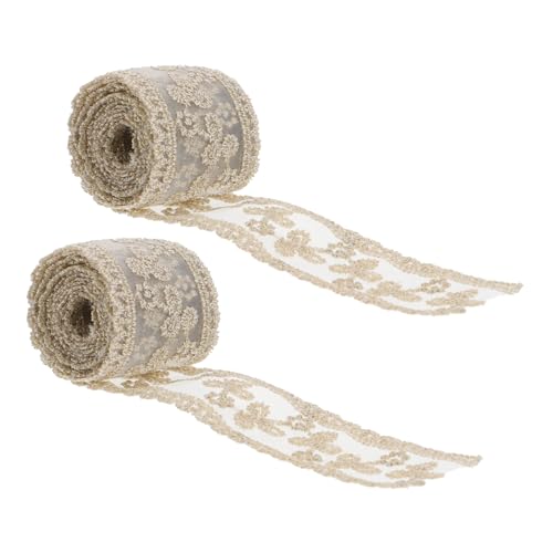 EPIGEIST 2 STÜCK Teiliges DIY Schleifenband Breit Besticktes Bastelband in Beige Flexibel Zuschneidbar für Haarspangen Dekoration Nähen und Handwerksprojekte EPIGEIST 2 STÜCK Teiliges DIY Schleifenband Breit Besticktes Bastelband in Beige Flexibel Zuschneidbar für Haarspangen Dekoration Nähen und Handwerksprojekte von EPIGEIST