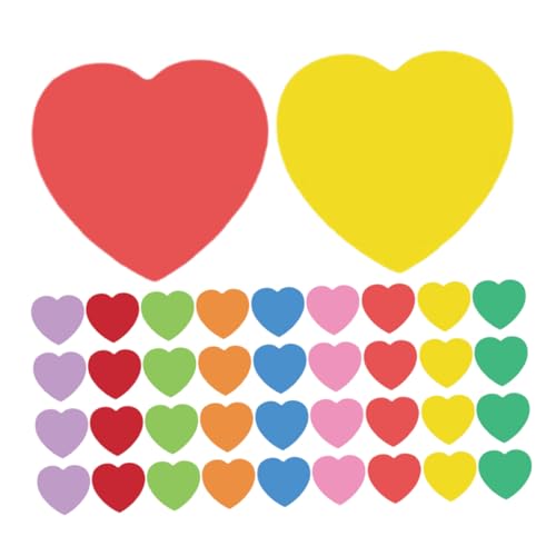 EPIGEIST 2 Sätze Herzförmige Papier Ausschnitte Farben Packung mit Klebepunkten für Valentinstag Diy Bastelprojekte Klassenzimmer Deko und Partygestaltung EPIGEIST 2 Sätze Herzförmige Papier Ausschnitte Farben Packung mit Klebepunkten für Valentinstag Diy Bastelprojekte Klassenzimmer Deko und Partygestaltung von EPIGEIST