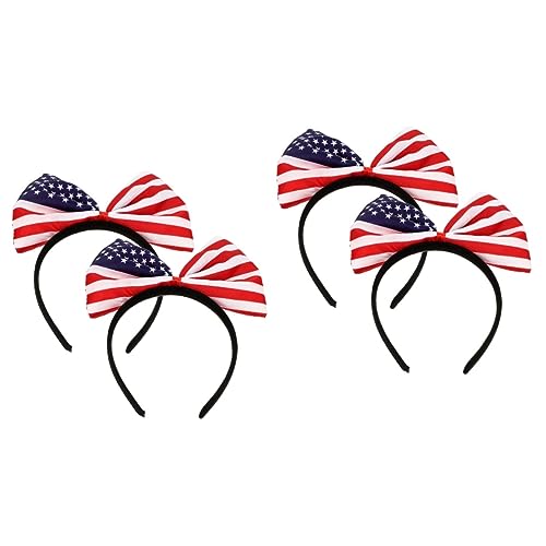 EPIGEIST 2 Sätze Stirnband Mit Amerikanischer Flagge Roter Stirnband Stirnbänder Fahnengirlande Stolz Dekorationen Geburtstagsbanner Bands Benutzerdefinierte Flagge Plastik 2 Stück * 2 von EPIGEIST