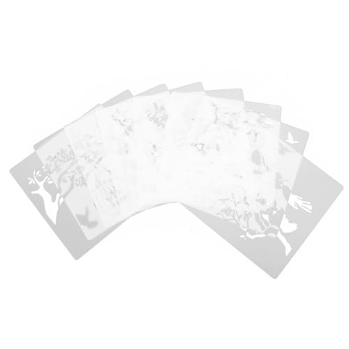EPIGEIST 2 Sätze Zeichenschablonen DIY Kunst Schablonen aus Langlebigem Pet Material mit Hohlem Design Wiederverwendbar für Wandmalerei Möbeldekoration und Kreative Bastelprojekte von EPIGEIST