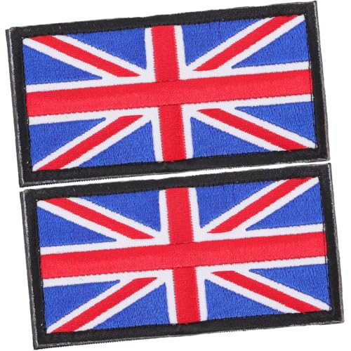 EPIGEIST 2 Stück Britische Flagge Aufnäher mit Feiner Stickerei zum Aufbügeln und Aufnähen Robuste Dekoration für Kleidung Rucksack Jacke und Outdoor Ausrüstung von EPIGEIST