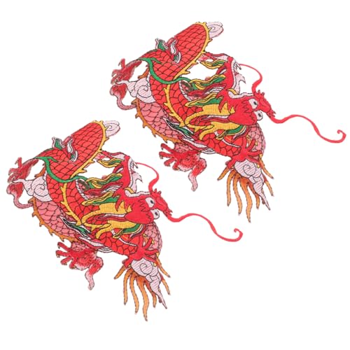 EPIGEIST 2 Stück Chinesische Drachen Bügelaufnäher aus Filigrane Vielseitige Patches zum Aufbügeln und Nähen zum Reparieren und Dekorieren von Kleidung Mützen Jacken und DIY projekten EPIGEIST 2 Stück Chinesische Drachen Bügelaufnäher aus Filigrane Vielseitige Patches zum Aufbügeln und Nähen zum Reparieren und Dekorieren von Kleidung Mützen Jacken und DIY projekten von EPIGEIST