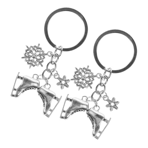 EPIGEIST 2 Stück Eiskunstlauf Schlüsselanhänger Detaillierte Handwerkskunst Robustes Design Perfektes für Frauen und Männer Eislauf Zubehör Winteraccessoire von EPIGEIST