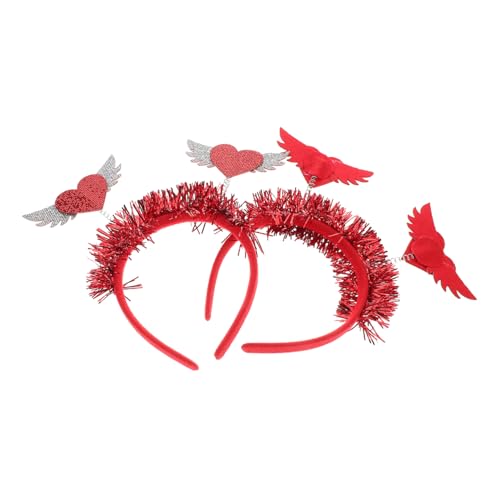 EPIGEIST 2 Stück Glitzerndes Rotes Herz Haarband Paillettenbesetzter Haarreif Rutschfestes Stirnband für Valentinstag Party Bühne Vielseitiges Kopfschmuck Zubehör EPIGEIST 2 Stück Glitzerndes Rotes Herz Haarband Paillettenbesetzter Haarreif Rutschfestes Stirnband für Valentinstag Party Bühne Vielseitiges Kopfschmuck Zubehör von EPIGEIST