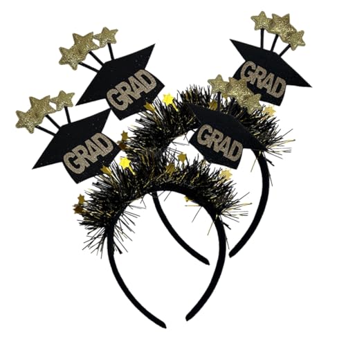 EPIGEIST 2 Stück Graduation Party Haarreif mit Kleinen Sternen Leichter Dekorativer Haarschmuck für Abschlussfeier Mottoparty und Fotoshooting Vielseitiges Accessoire für Schulabschluss von EPIGEIST