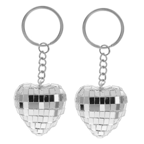 EPIGEIST 2 Stück Herzförmiger Disco Ball Schlüsselanhänger Kleine Reflektierende Party Deko Vielseitig als Schlüsselring oder Taschenanhänger für Disco Partys Geburtstage Halloween EPIGEIST 2 Stück Herzförmiger Disco Ball Schlüsselanhänger Kleine Reflektierende Party Deko Vielseitig als Schlüsselring oder Taschenanhänger für Disco Partys Geburtstage Halloween von EPIGEIST
