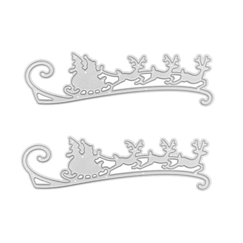 EPIGEIST 2 Stück Metall Stanzformen Weihnachten Teilig Carbonstahl Langlebig Kreative Schneidevorlagen DIY Scrapbooking Weihnachtsdeko Rentier Schlitten Muster für Karten Fotoalbum Handwerk EPIGEIST 2 Stück Metall Stanzformen Weihnachten Teilig Carbonstahl Langlebig Kreative Schneidevorlagen DIY Scrapbooking Weihnachtsdeko Rentier Schlitten Muster für Karten Fotoalbum Handwerk von EPIGEIST