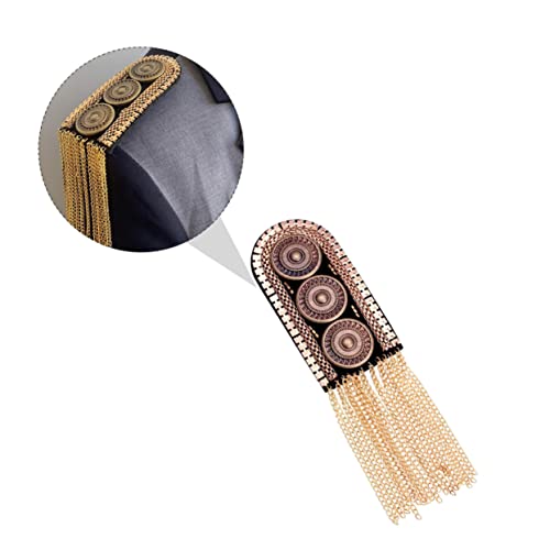 EPIGEIST 2 Stück Metall -Trankwuder Zubehör Elektros Quastendekorationen Schulterpolster Vintage-Accessoires Schulterklappen Quaste Fransen Epaulette Schulterklappen Legierung Golden EPIGEIST 2 Stück Metall -Trankwuder Zubehör Elektros Quastendekorationen Schulterpolster Vintage-Accessoires Schulterklappen Quaste Fransen Epaulette Schulterklappen Legierung Golden von EPIGEIST